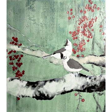 幻境__膠彩/手繪/31x35cm