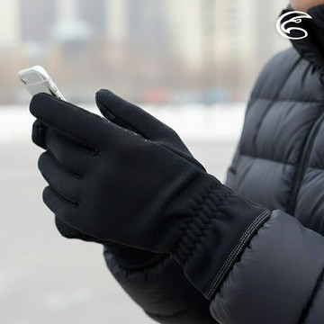 ADISI Power Stretch保暖觸控手套 AS25033 (M-L)｜刷毛 保暖 抗風 四面彈性 快乾 透氣