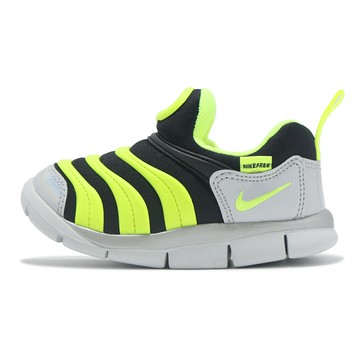 Nike 童鞋 Dynamo Free Y2K TD 小童 螢光黃 銀 黑 毛毛蟲鞋 學步鞋 CI1186-081
