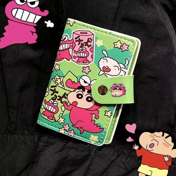 台灣✨高顏值錢包 蠟筆小新新款原創卡包大容量多卡位一體證件收納駕駛證卡冊卡片夾