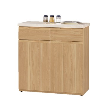 【Hampton 漢汀堡】愛爾西2.7尺石面收納櫃下座