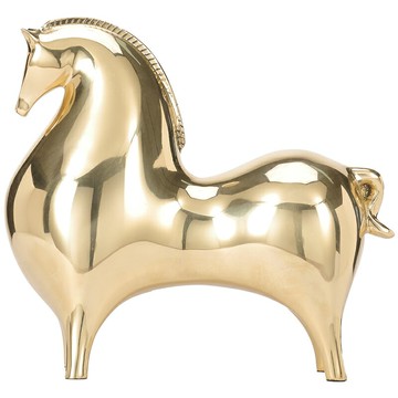 禾信新中式創意純銅工藝品疾風勁馬擺件辦公桌面裝飾品商務禮品