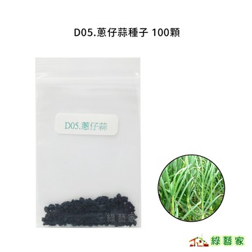 D05.蔥仔蒜種子100顆(夏天種植，植株較細.日本進口韭蔥.韭蒜吃起來像韭菜又帶有洋蔥的甜味)蔥類種子【綠藝家】