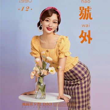 新款影樓港風復古懷舊年代感藝術照個人寫真拍照主題攝影服裝