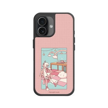 iPhone 17 SolidX 黑 - 瑟拉斯蒂歐 - 白白虹 - 初始OP晃晃腿白比手機殼殼