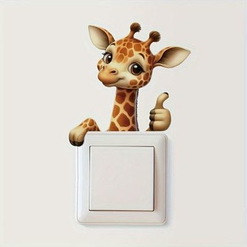 【MR.ZAKKA】創意壁貼-動物主題 可愛卡通長頸鹿 兒童房布置 DIY可移式壁貼 無痕壁貼 牆貼