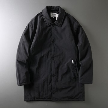 日單外流精品！寬鬆中長款單排扣翻領大衣外套 / 防潑水防風絎縫鋪棉 / 3色 / S到2XL / 大尺碼【QTJBY8552】