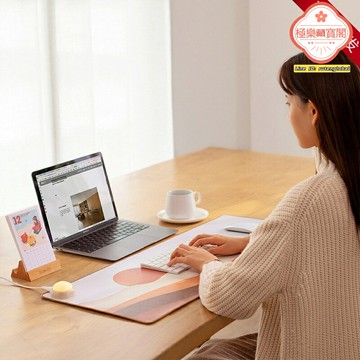 【一拍即亮】暖桌墊 發熱墊 桌面取暖 辦公暖手寶 超大尺寸 智能感應 三檔調溫 USB供電 電腦桌保暖神器