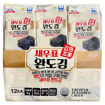 Saeupyo 有名菀島海苔 12包  60g  1袋