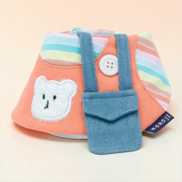 Bear Boys (1-Coral Orange) | Pet Neckwear