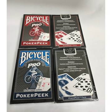 【USPCC 撲克】BICYCLE PRO POKER PEEK 大字-紅色及藍色，共二色