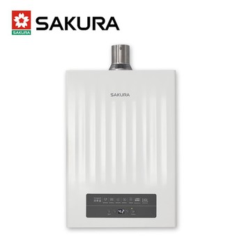 SAKURA 16L《屋內型》POWER四季溫智能恆溫熱水器DH1635H(LPG/FE式)