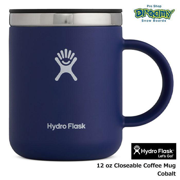 Hydro　蓋付き　マグカップ　Flask　Cobalt　Closeable　ステンレス　LINEショッピング　ハイドロフラスク　12oz　#5089331　正規品　Coffee　Mug　マイカップ　354ml　真空断熱構造　8901080017212