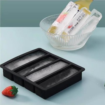 CS22 食品級硅膠冰塊附蓋模具盒-四格