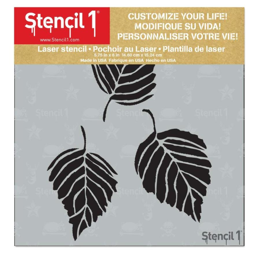 Stencil1 Leaves Stencil 5.75 x  Durable Quality Reusable Stencils for Dra