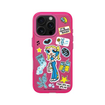 iPhone 16 Pro Clear 粉漾桃 - The Powerpuff Girls 飛天小女警 - 長腿泡泡
