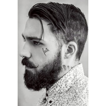 「信念」faith 紋身貼紙 微刺青 輕紋身  超美 持久 男用 帥氣 美式 創意 創意 抖音 防水 小紅書同款 紋身貼