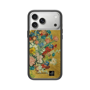 iPhone 17 Pro Max Mod NX -邊框背蓋組合 (相機按鈕) 黑 - Van Gogh Museum - Vincent 的花朵-50週年紀念款