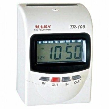 MARS TR-100+ 四欄位微電腦打卡鐘【變色螢幕】