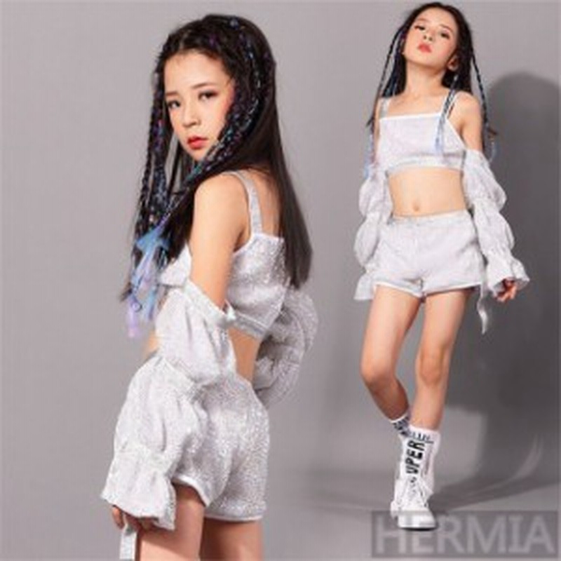 キッズダンス衣装 セットアップ ヒップホップ キラキラ スパンコール Hiphop チアガール チア トップス ショートパンツ 女の子 ガールズ 通販 Lineポイント最大1 0 Get Lineショッピング