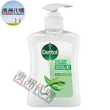 澳洲代購！原裝正品dettol滴露 清新洗手液 泡沫款檸檬蘆薈250mL500mL