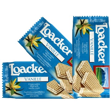 Loacker 萊佳單片香草哈斯餅(3入)