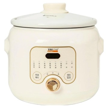 TRISTAR 微電腦電燉鍋 4L大容量 八種烹飪模式 24小時預約功能 陶瓷內膽  TS-HA128  1個