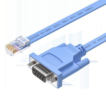 帝特RJ45轉RS232串口線思科cisco交換機console調試線配置線網口轉rs232九針