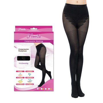 【Freesia】彈性壓力襪-比基尼褲襪(200D)