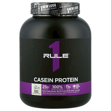 Rule One Proteins, R1 酪蛋白，蛋白質粉混合飲品，香草味奶油味，3.96 磅（1.80 千克）