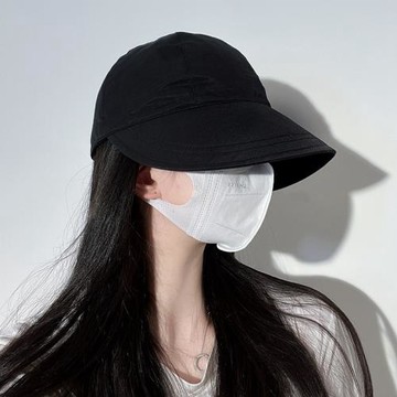 趙露思同款漁夫帽女春秋季輕薄透氣遮臉防曬帽夏季防紫外線遮陽帽