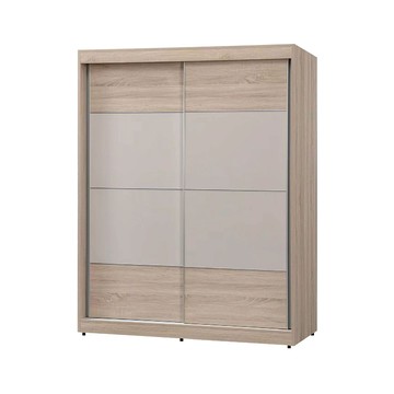 ASSARI-布茲5尺推門衣櫃(寬150x深60x高200cm)