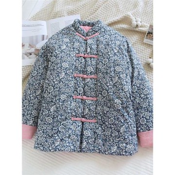 純手工棉花棉襖冬季加厚保暖棉服新中式媽媽裝外套中老年傳統女裝