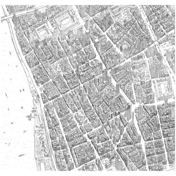 台北大稻埕手繪地圖