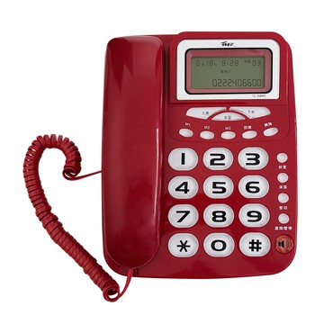 羅蜜歐TC-358RS超大鈴聲來電顯示有線電話(顏色隨機出貨，實際出貨依店內庫存色為主)