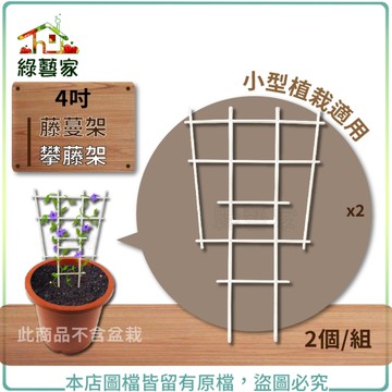 【綠藝家】4吋藤蔓架.攀藤架 2個/組