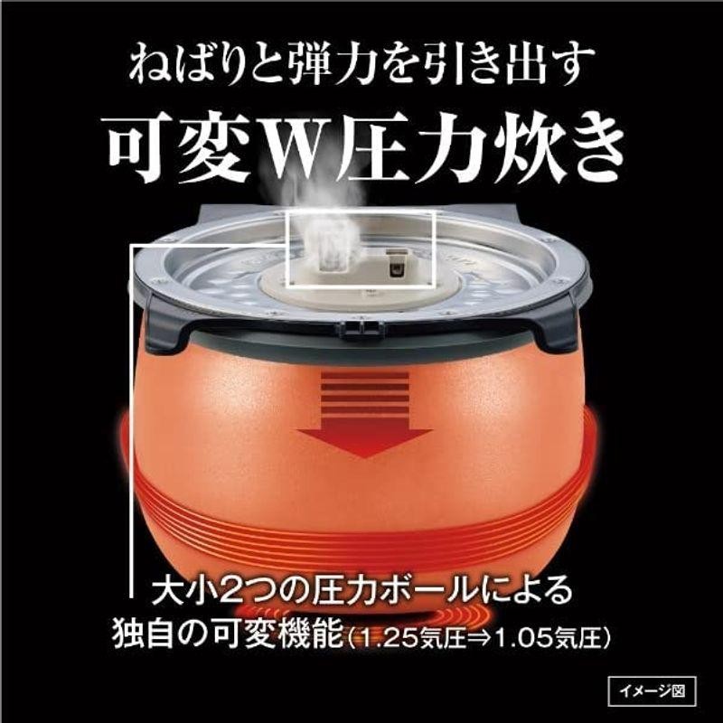 タイガー 5.5合炊き 可変W圧力IHジャー炊飯器 炊きたて ご泡火炊き