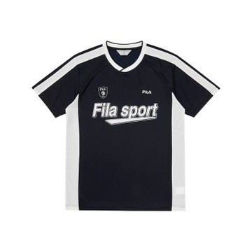 FILA 男短袖圓領T恤-藏青 1TEA-1501-NV
