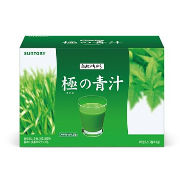 極之青汁 大麥若葉+明日葉 30包(大麥若葉、明日葉、關華豆膠)