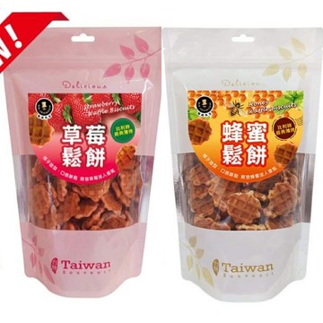 ✨台灣品牌??富強森 強森先生 蜂蜜鬆餅 草莓鬆餅 比利時經典薄燒 鬆餅餅乾150g #丹丹悅生活
