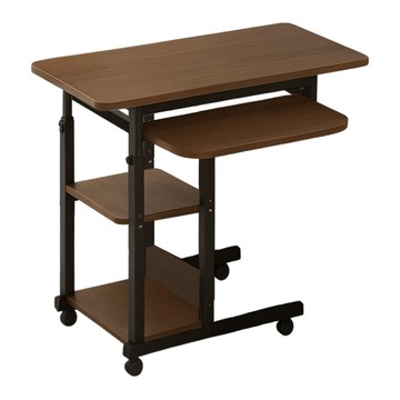 【居家cheaper】梧桐移動式滑軌升降邊桌 DS020BR-KD 升降桌 床邊桌 沙發邊桌 電腦桌 筆電桌 病床桌棕色