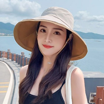 【巴黎精品】現貨+預購 防曬帽漁夫帽遮陽帽大帽簷戶外登山透氣速乾-雙面拼色女帽子5色a1eh16