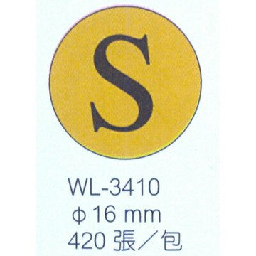 【文具通】華麗牌WL-3410 S SIZE標籤16mm 420pcs M7010165【APP滿額下單4%點數(單一帳號最高1000點)】7/31止