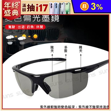 MIT台灣製智能 抗UV400感光變色偏光太陽眼鏡 墨鏡 4款