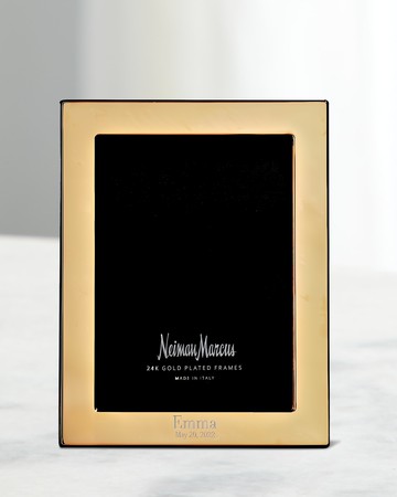 Tiffany Plain 24K Gold-Plated Personalized Picture Frame, 5x7