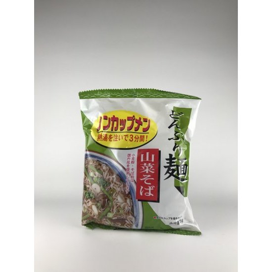 どんぶり麺・山菜そば　78g