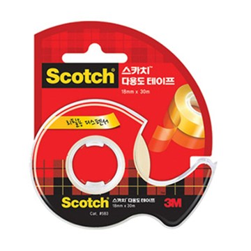 3M Scotch 多用途膠帶，18mm x 30m，黏著力佳，邊角處理俐落，高度防水、久不變色  11個