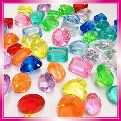 〔カラー宝石アクリルアイス〕 ダイヤカット10カラーミックス 1Kg