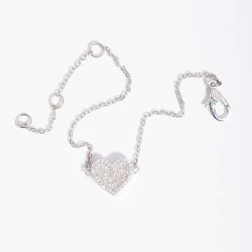 Wbj訂製珠寶 滿鑽.黑瑪瑙愛心手鍊