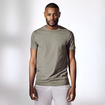 北歐極簡 - 100%有機棉經典圓領T恤 / 素Tee / T-shirt 男 (綠)